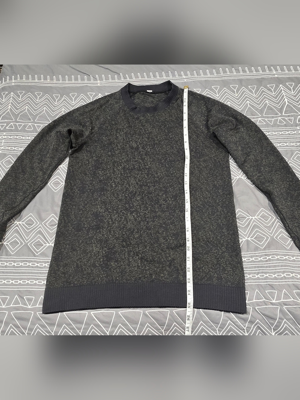 Lululemon Rest Less Pullover In Black/Armory Size 4 - Picture 3 of 6
